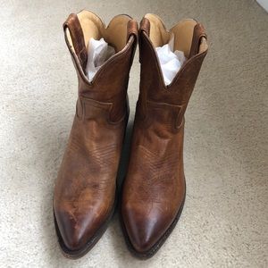 Frye Billy Short Boot Cognac - 8.5 B